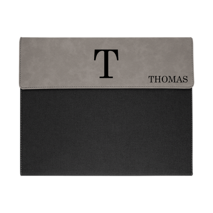 Canvas & Faux Leather Padfolio