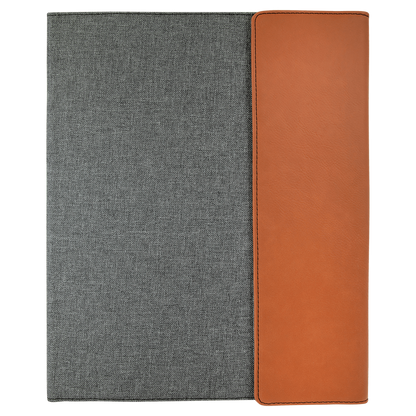 Canvas & Faux Leather Padfolio