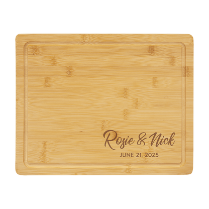 Bamboo Cutting Board with Drip Ring