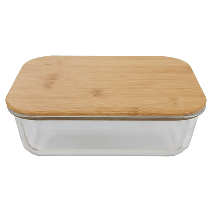 Glass Container with Bamboo Lid