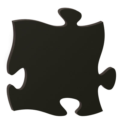 Black Puzzle Piece Plaque