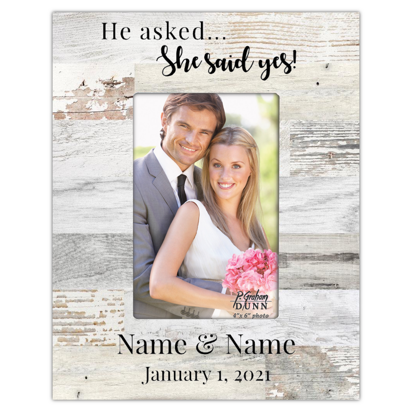 White "Boardwalk" Picture Frame