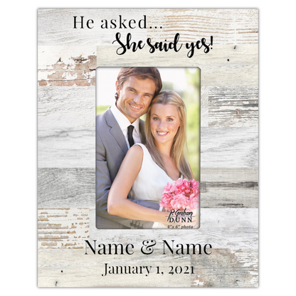White "Boardwalk" Picture Frame
