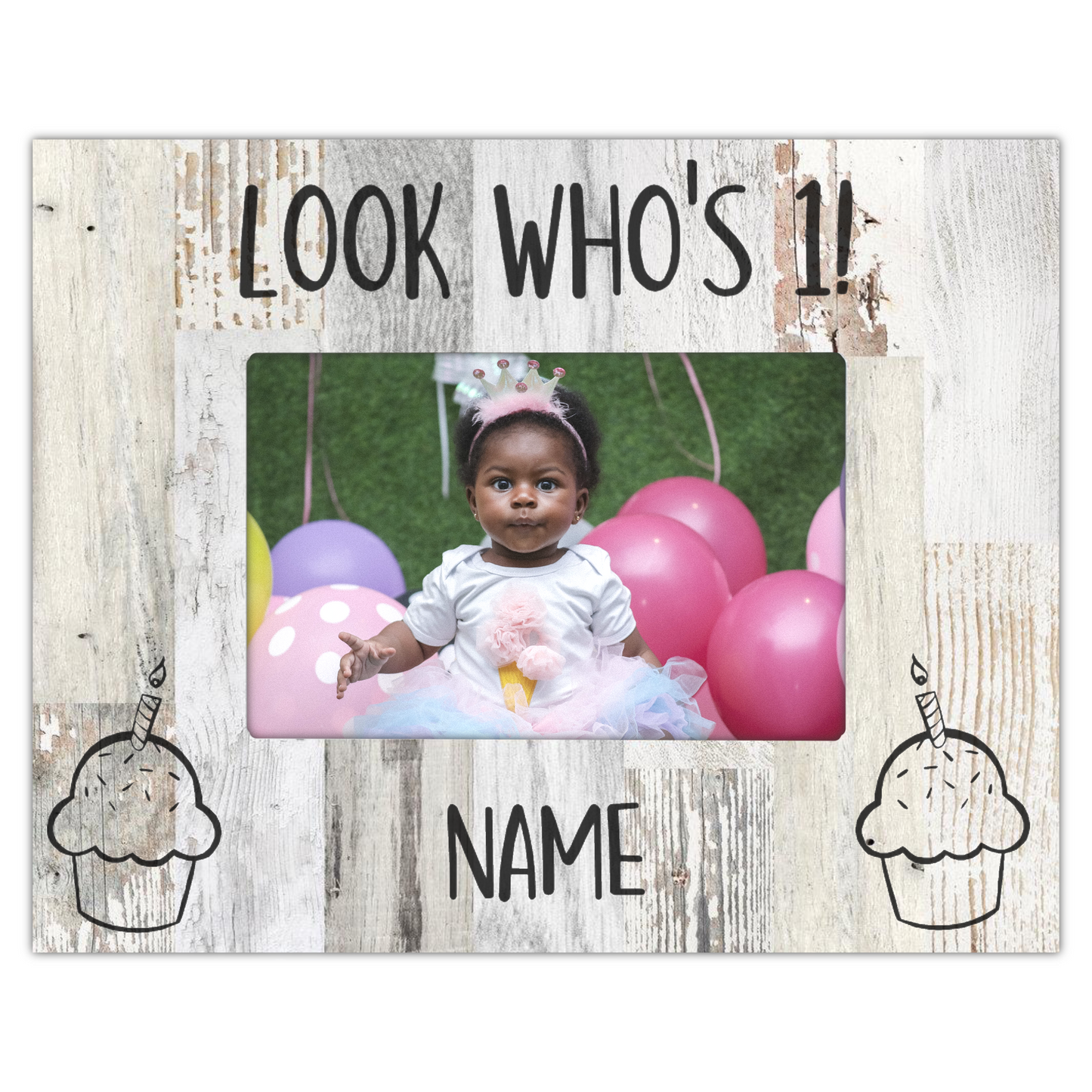 White "Boardwalk" Picture Frame