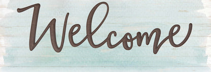Welcome Carved Plaque