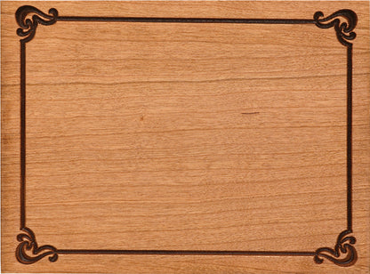 Ornate Border Cherry Plaque