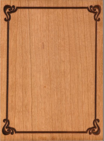 Ornate Border Cherry Plaque