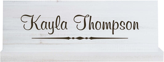 White Name Plate