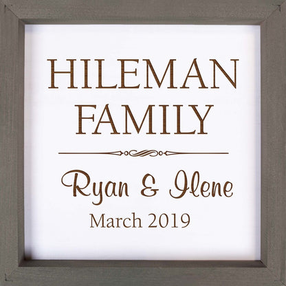 Square Framed Sign