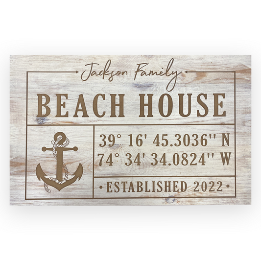 White Faux Wood Plaque